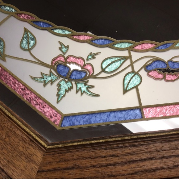 Vintage 80/90’s Floral Mirror. - Picture 3 of 3